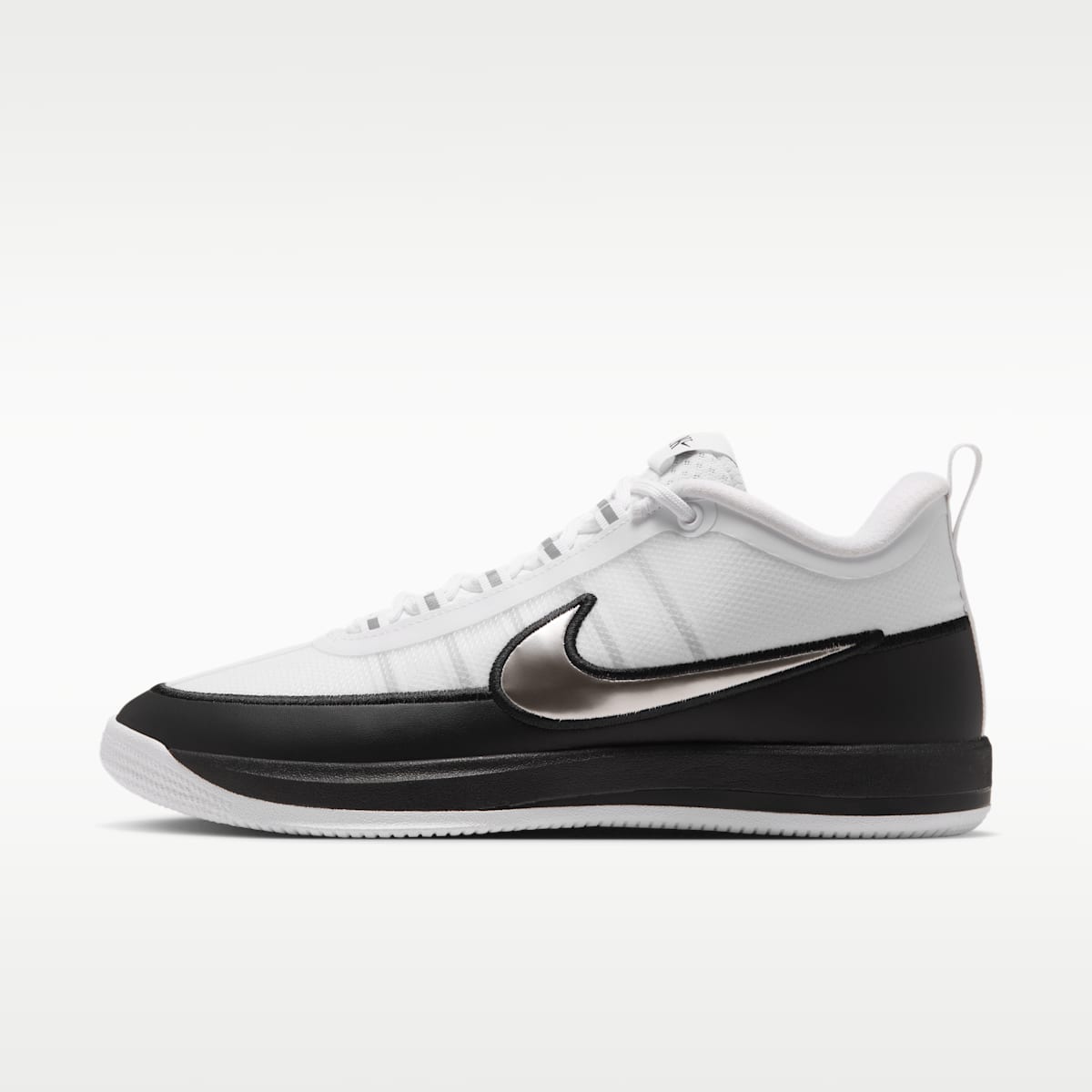 Book 2 Basketball Shoes - White/Black/Metallic Silver - Image 1