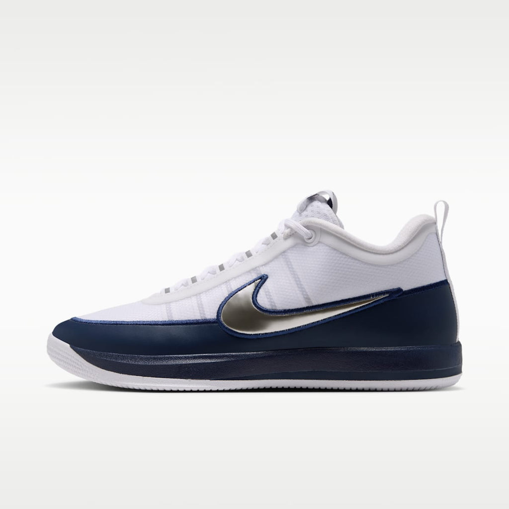 Book 2 Basketball Shoes - White/Midnight Navy/Metallic Silver - Image 1