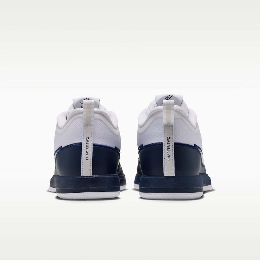Book 2 Basketball Shoes - White/Midnight Navy/Metallic Silver - Image 6