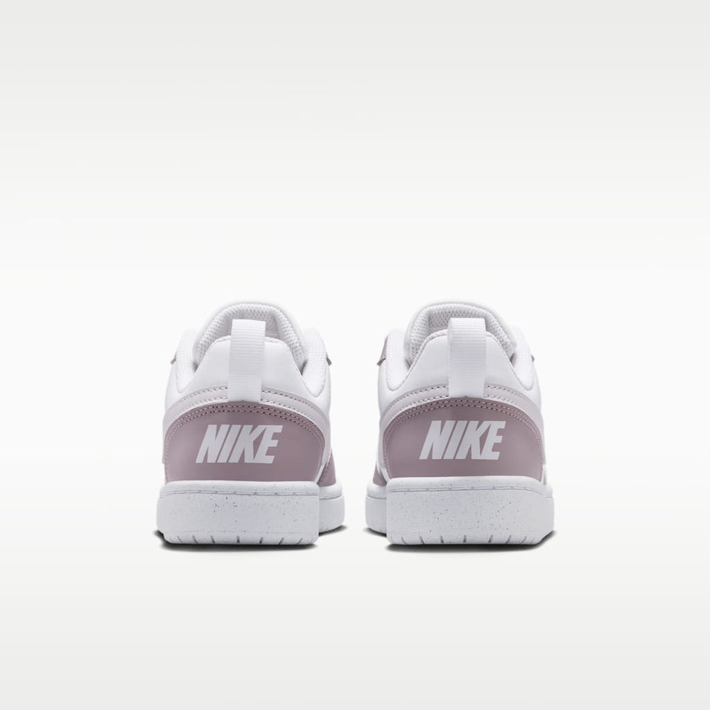 Nike Court Borough Low Recraft Big Kids' Shoes - White/Plum Fog/White/Venice