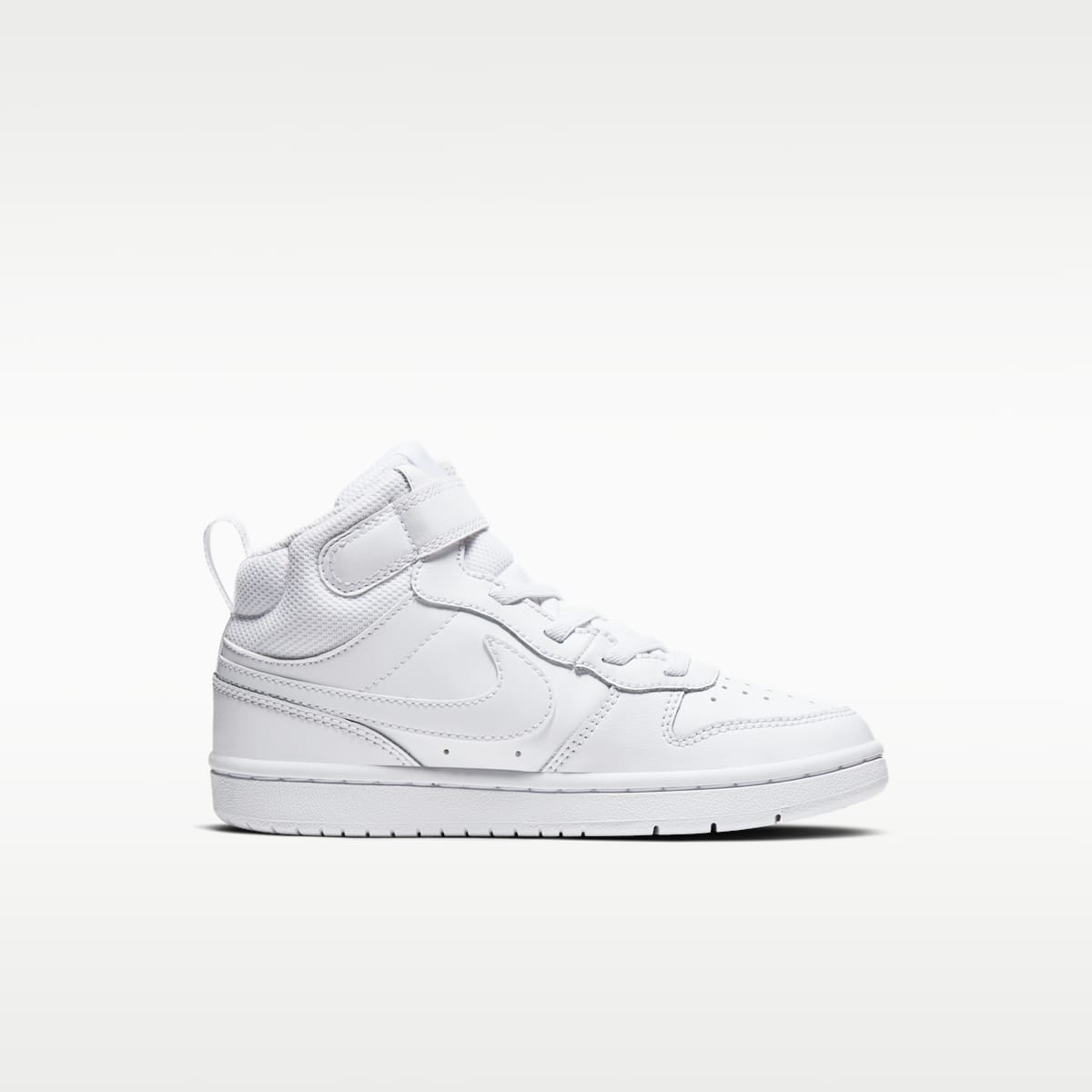 Nike Court Borough Mid 2 Little Kids' Shoes - White/White/White