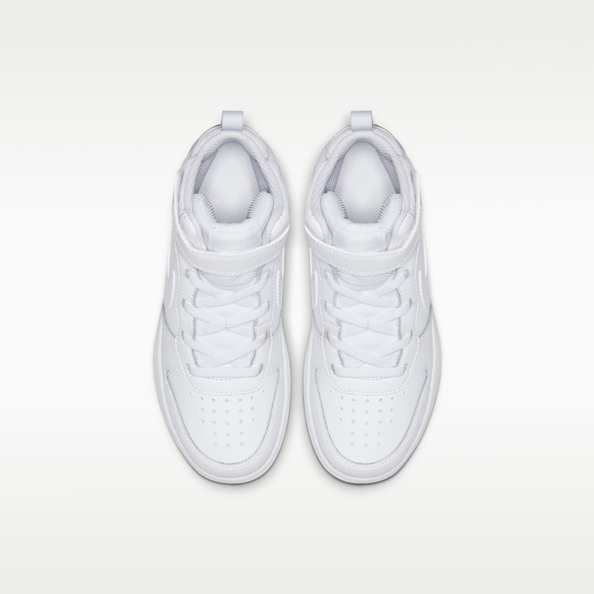 Nike Court Borough Mid 2 Little Kids' Shoes - White/White/White