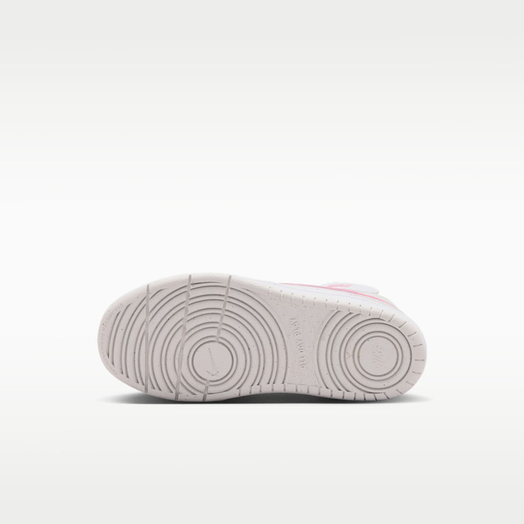 Nike Court Borough Mid 2 Little Kids' Shoes - White/Vast Grey/White/Peony