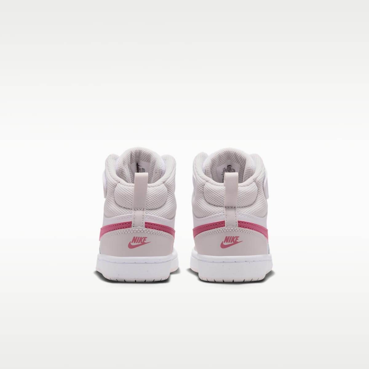Nike Court Borough Mid 2 Little Kids' Shoes - White/Vast Grey/White/Peony