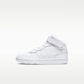 Nike Court Borough Mid 2 Little Kids' Shoes - White/White/White