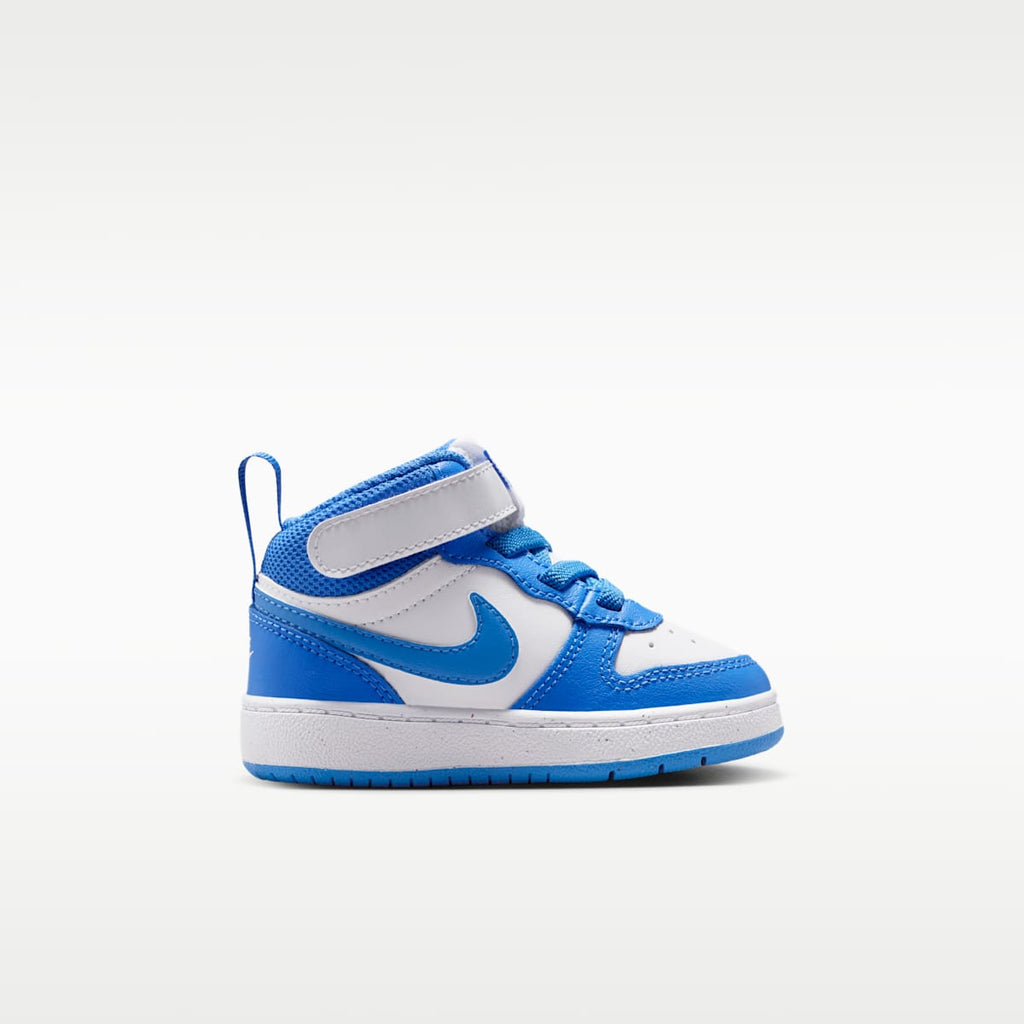 Nike Court Borough Mid 2 Baby/Toddler Shoes - White/Blue Crystal/White/Blue Crystal
