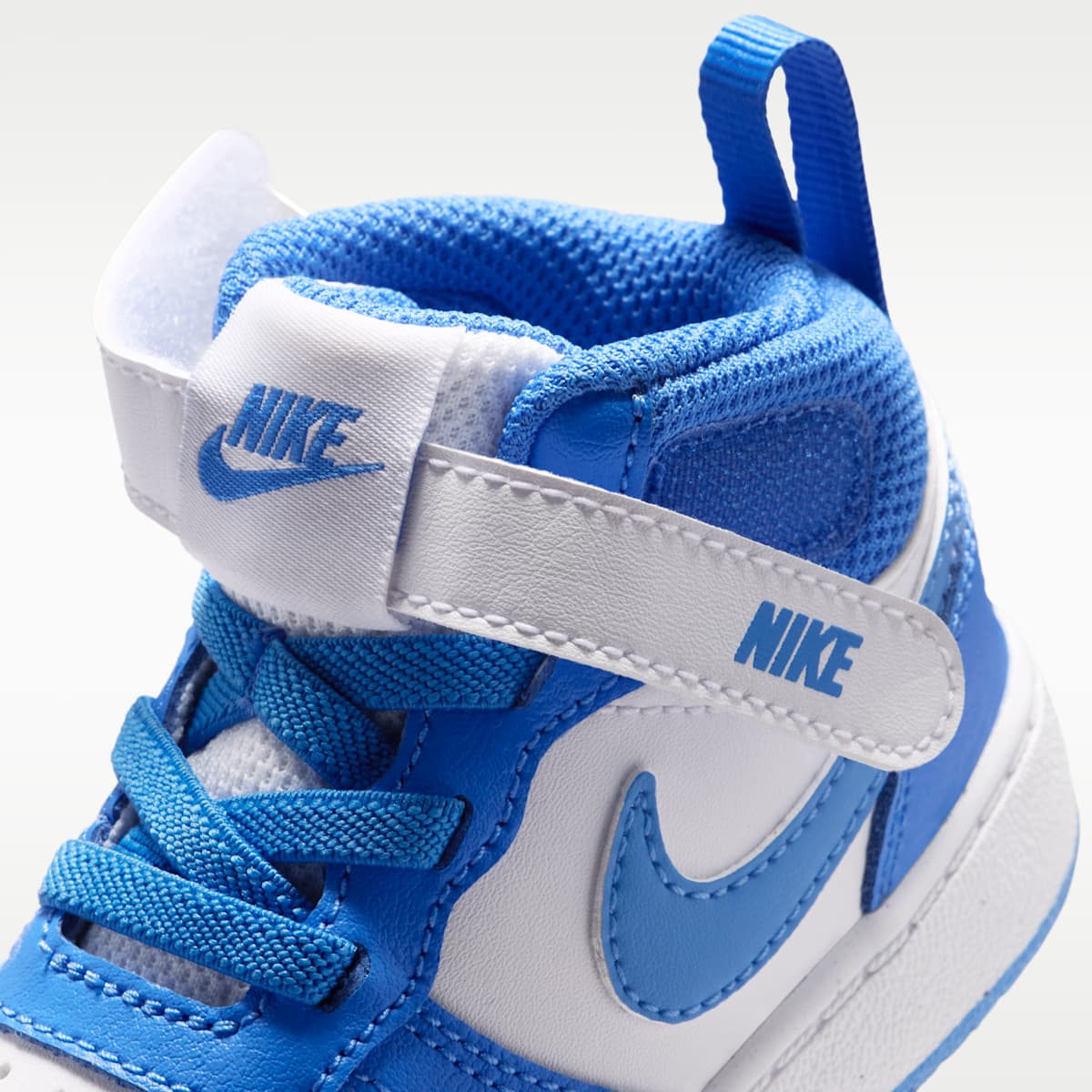 Nike Court Borough Mid 2 Baby/Toddler Shoes - White/Blue Crystal/White/Blue Crystal