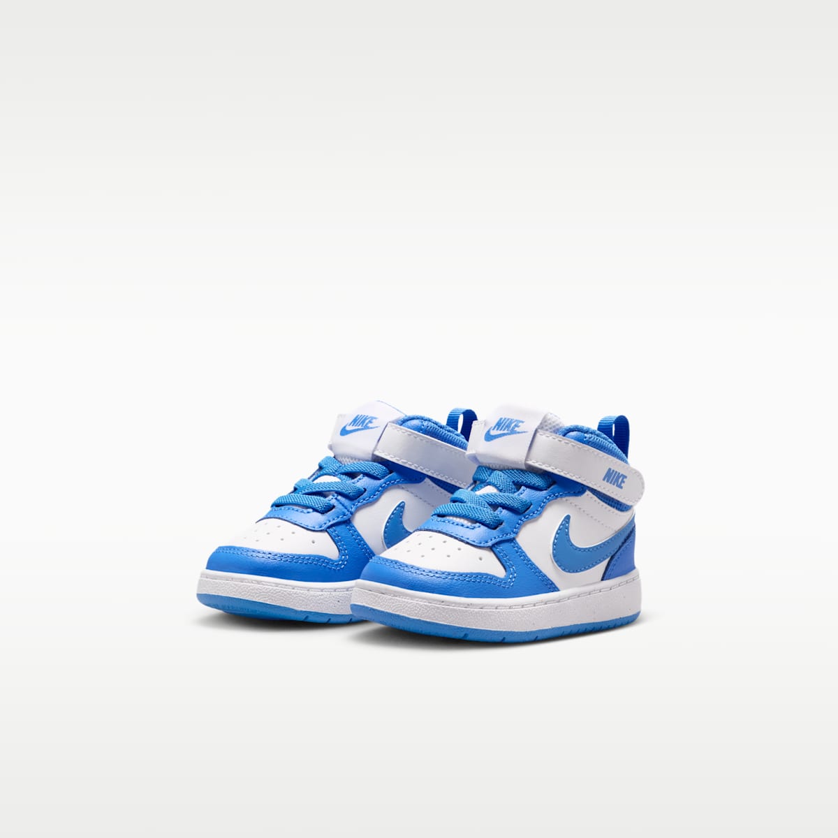 Nike Court Borough Mid 2 Baby/Toddler Shoes - White/Blue Crystal/White/Blue Crystal