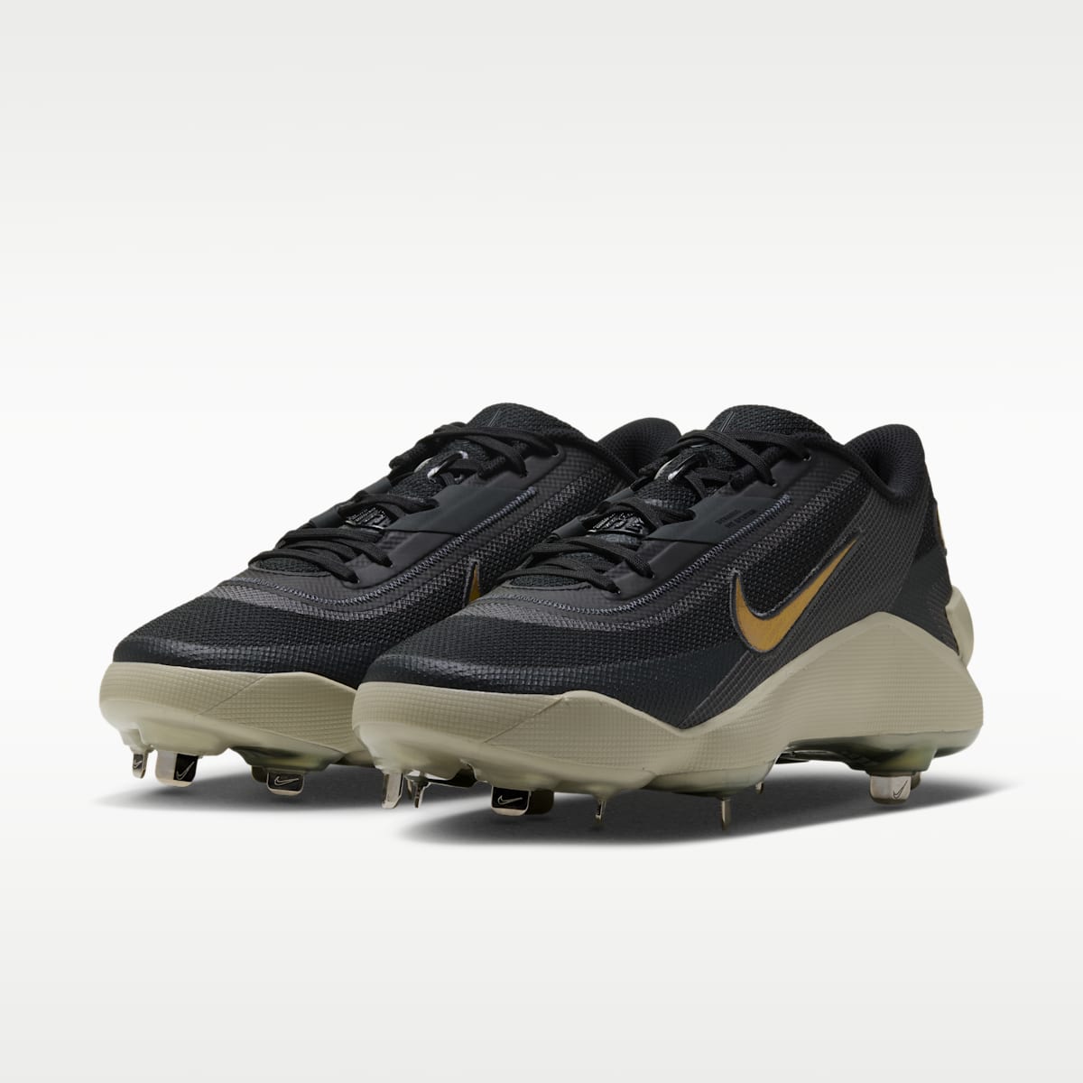 Nike Diamond Showcase MTL Men's Baseball Cleats - Black/Light Khaki/Anthracite - Image 5