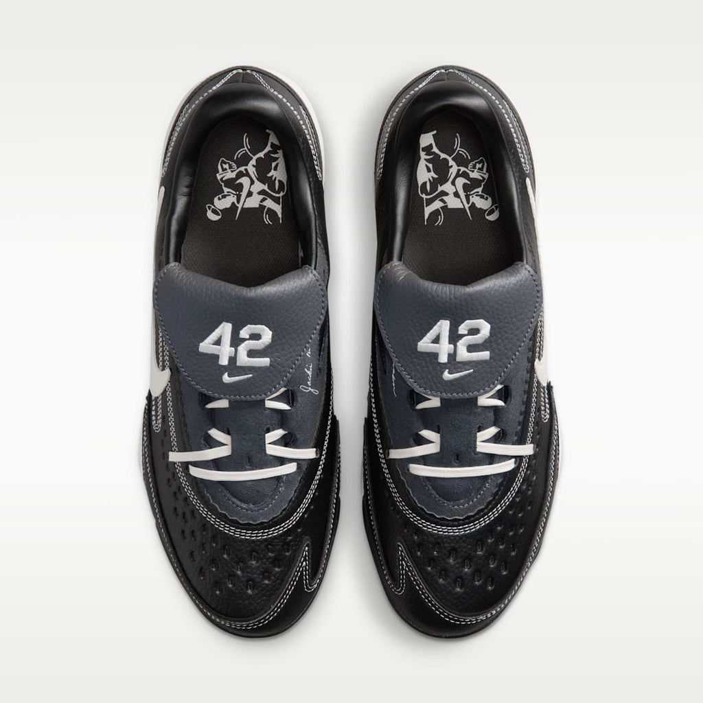 Nike Diamond Standout MCS "Jackie Robinson Day" Baseball Cleats - Black/Medium Ash/Velvet Brown/Pale Ivory - Image 4