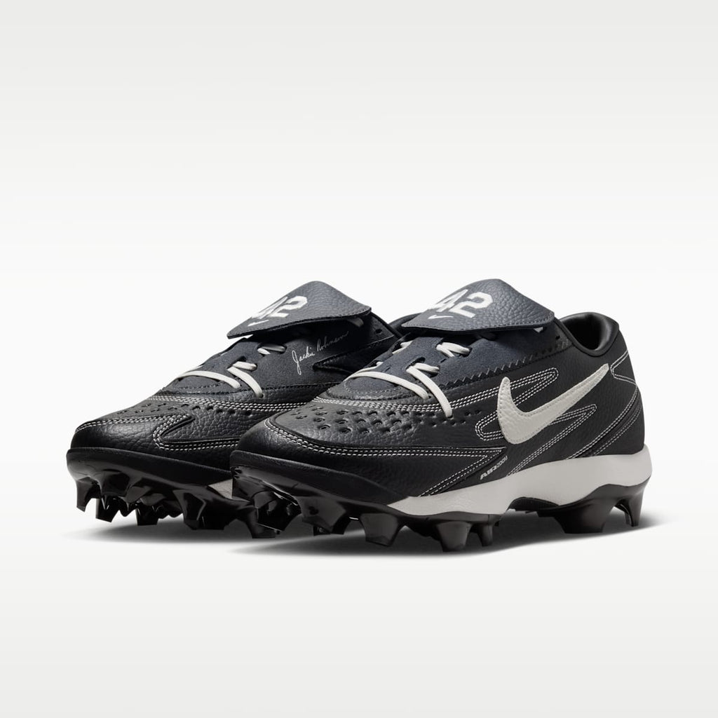 Nike Diamond Standout MCS "Jackie Robinson Day" Baseball Cleats - Black/Medium Ash/Velvet Brown/Pale Ivory - Image 5
