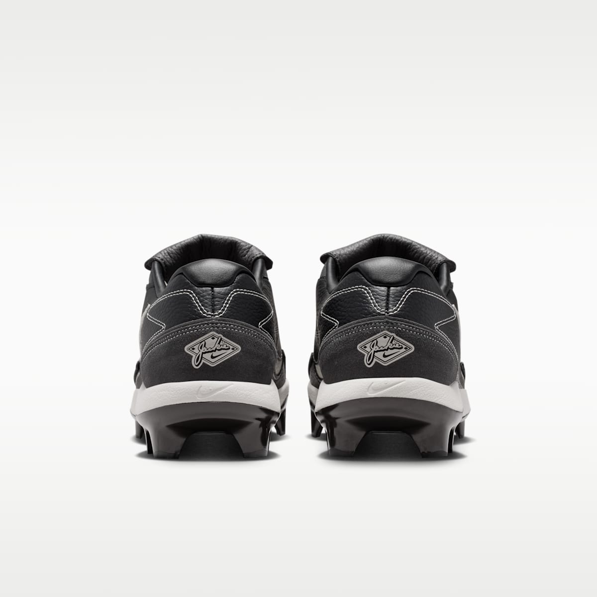 Nike Diamond Standout MCS "Jackie Robinson Day" Baseball Cleats - Black/Medium Ash/Velvet Brown/Pale Ivory - Image 6