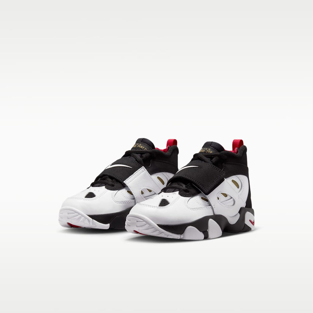 Nike Diamond Turf II Little Kids' Shoes - Black/Fire Red/Metallic Gold/White - Image 5