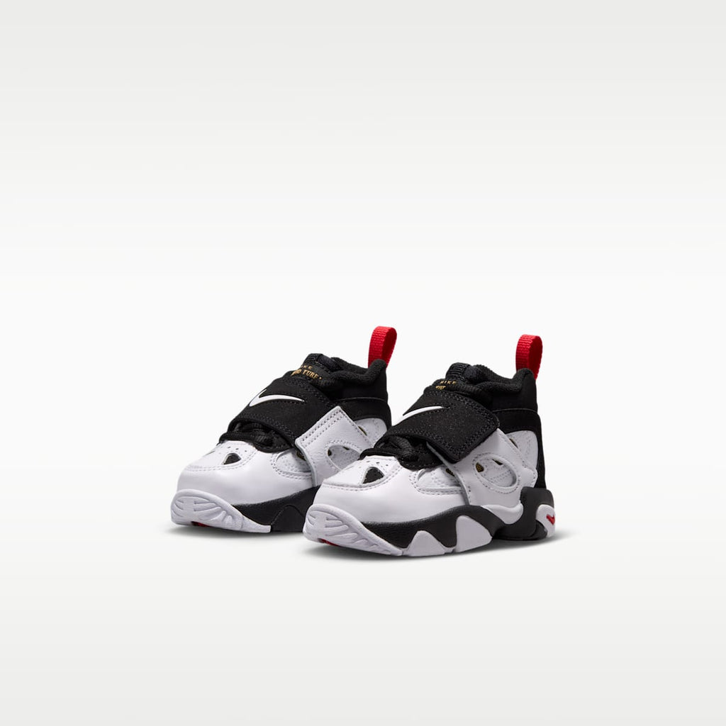 Nike Diamond Turf II Baby/Toddler Shoes - Black/Fire Red/Metallic Gold/White - Image 5