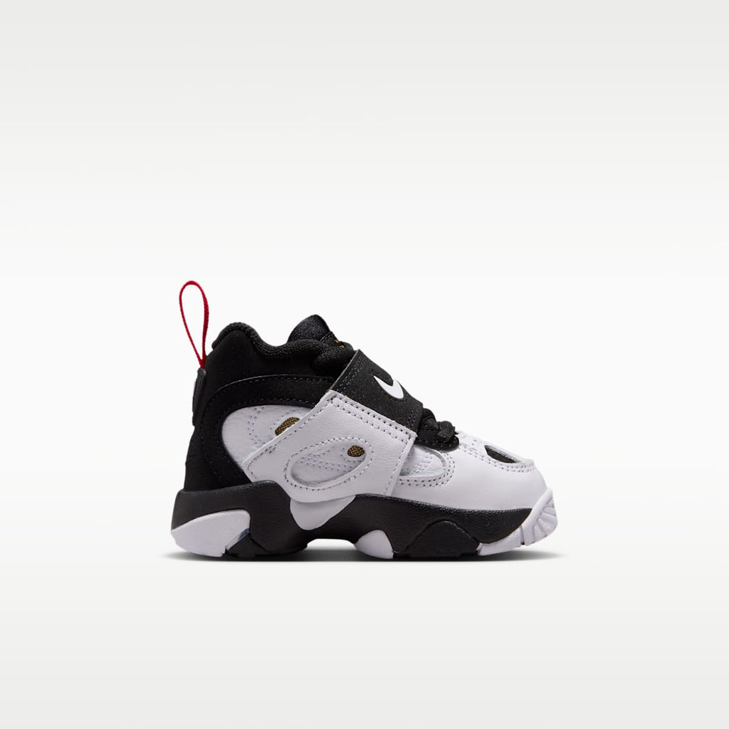 Nike Diamond Turf II Baby/Toddler Shoes - Black/Fire Red/Metallic Gold/White - Image 3