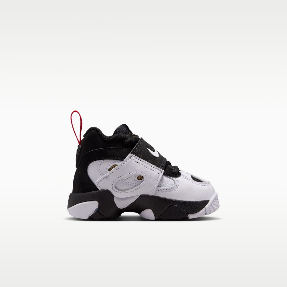 Nike Diamond Turf II Baby/Toddler Shoes - Black/Fire Red/Metallic Gold/White - Image 3