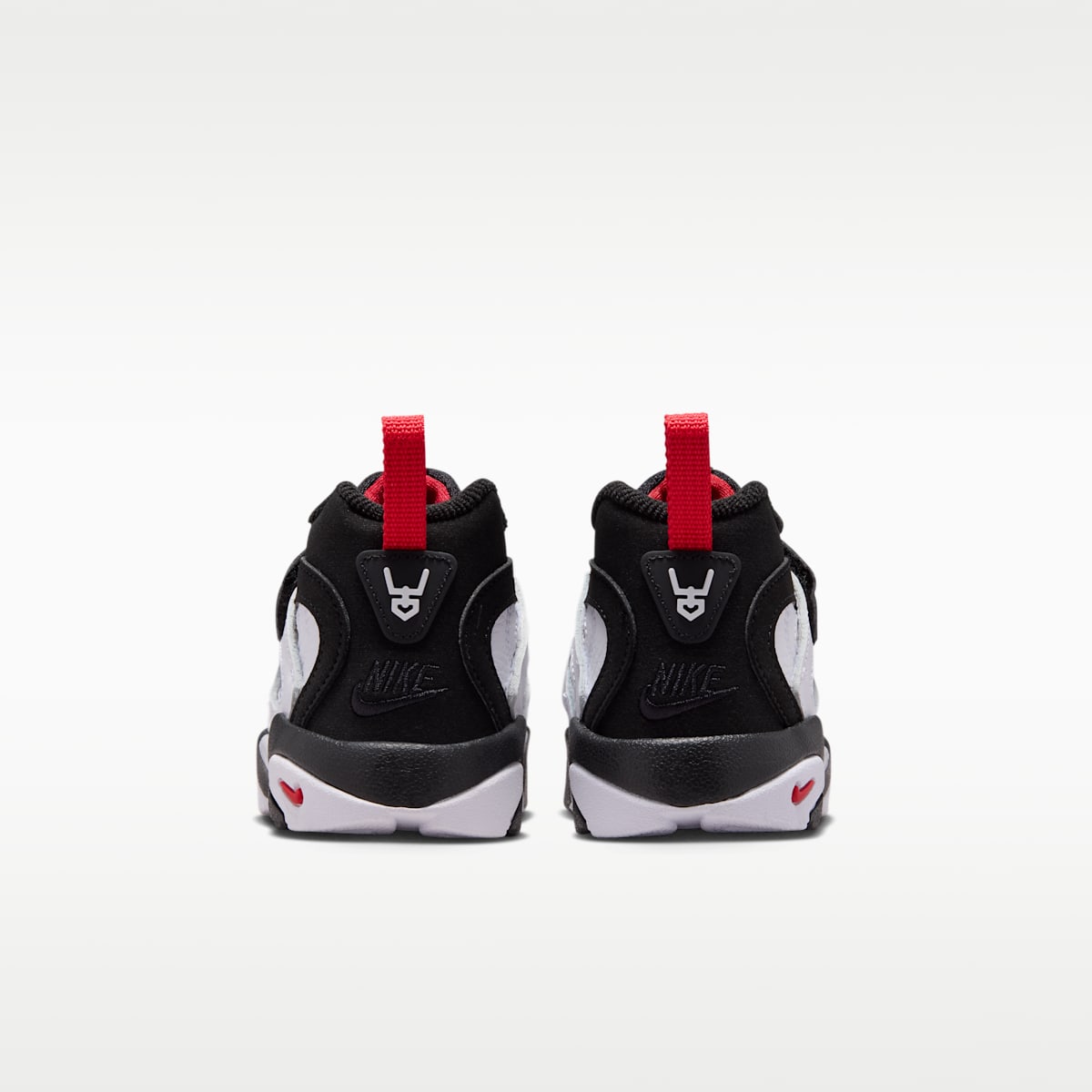 Nike Diamond Turf II Baby/Toddler Shoes - Black/Fire Red/Metallic Gold/White - Image 6