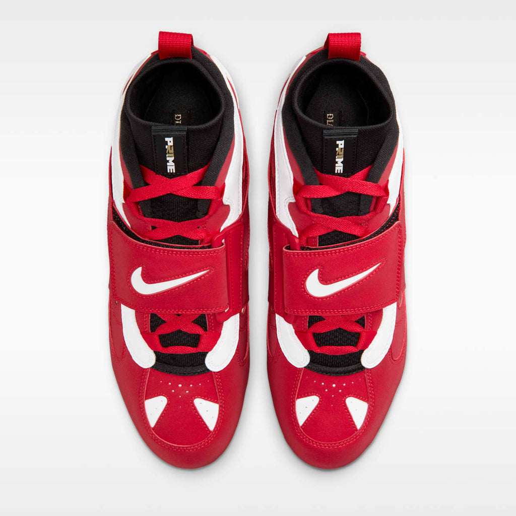 Nike Diamond Turf 2 Football Cleats - Black/Prime Red/White - Image 4