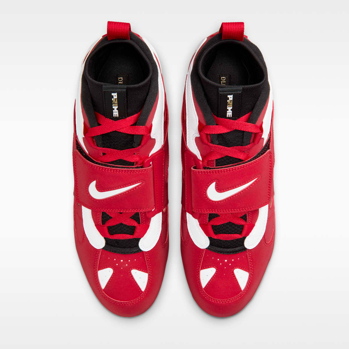 Nike Diamond Turf 2 Football Cleats - Black/Prime Red/White - Image 4