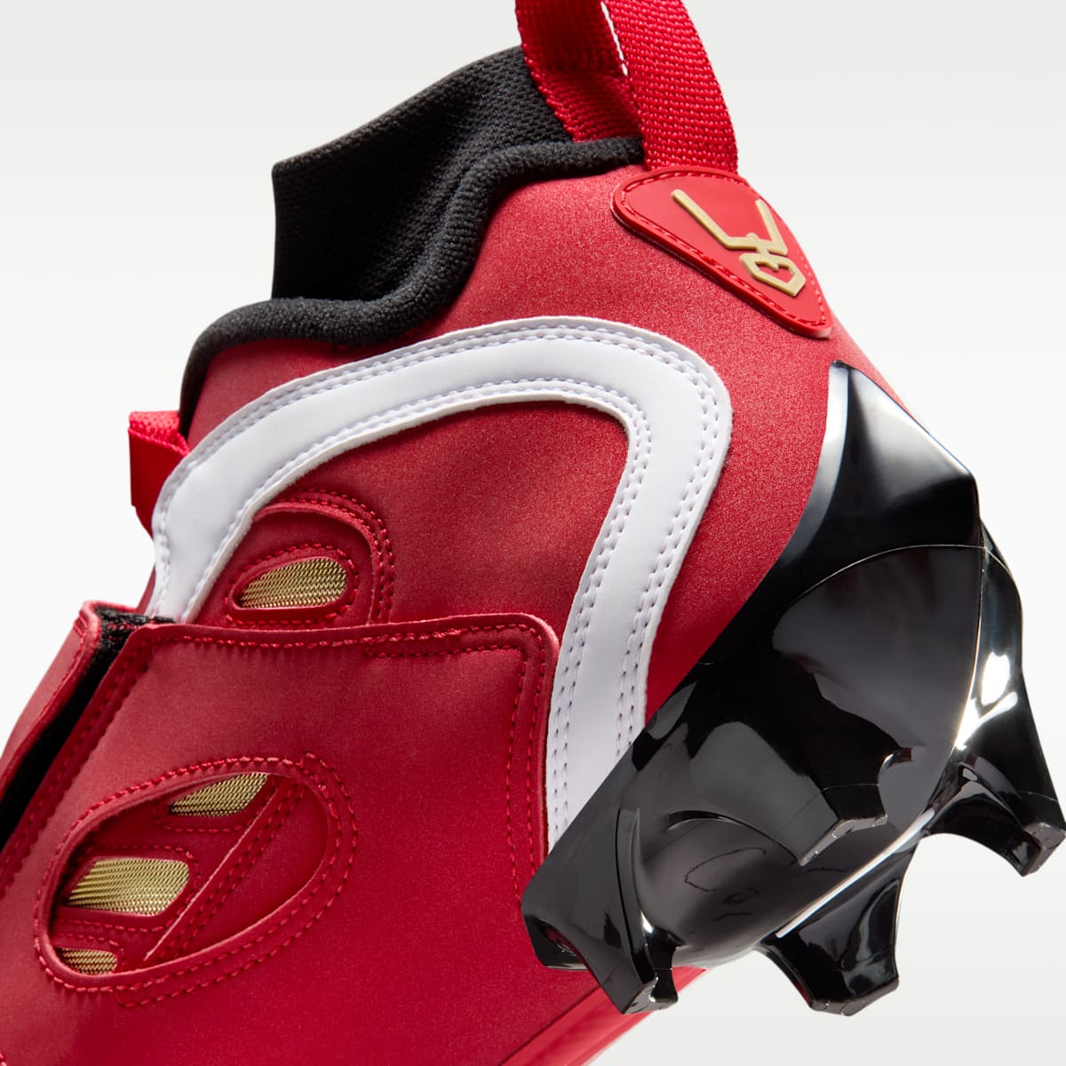 Nike Diamond Turf 2 Football Cleats - Black/Prime Red/White - Image 9