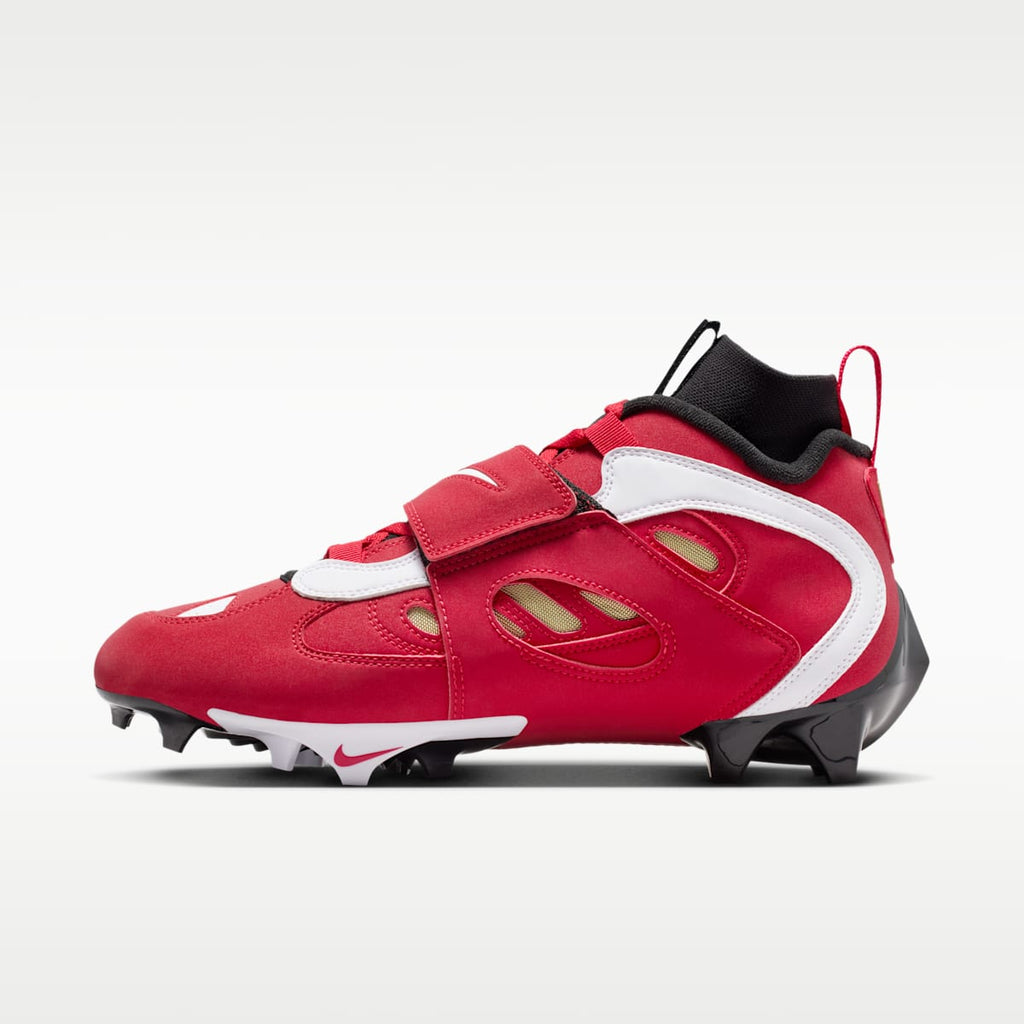 Nike Diamond Turf 2 Football Cleats - Black/Prime Red/White - Image 1