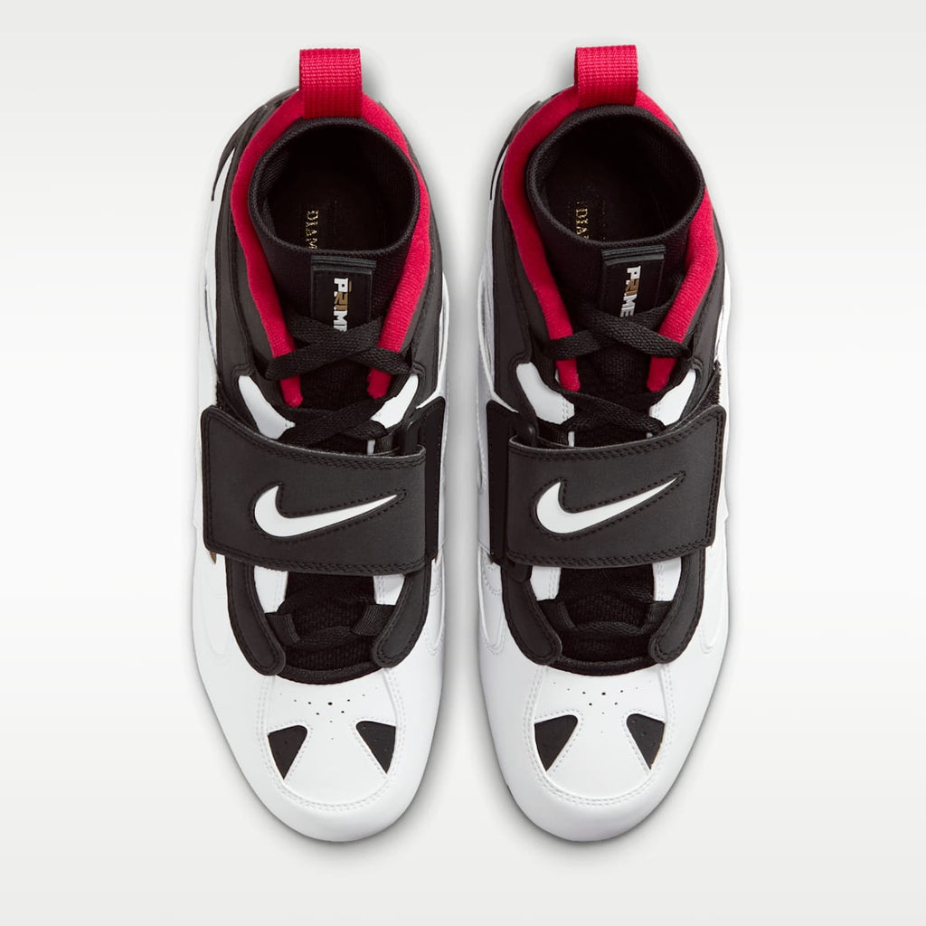 Nike Diamond Turf 2 Football Cleats - Black/Prime Red/Metallic Gold/White - Image 4