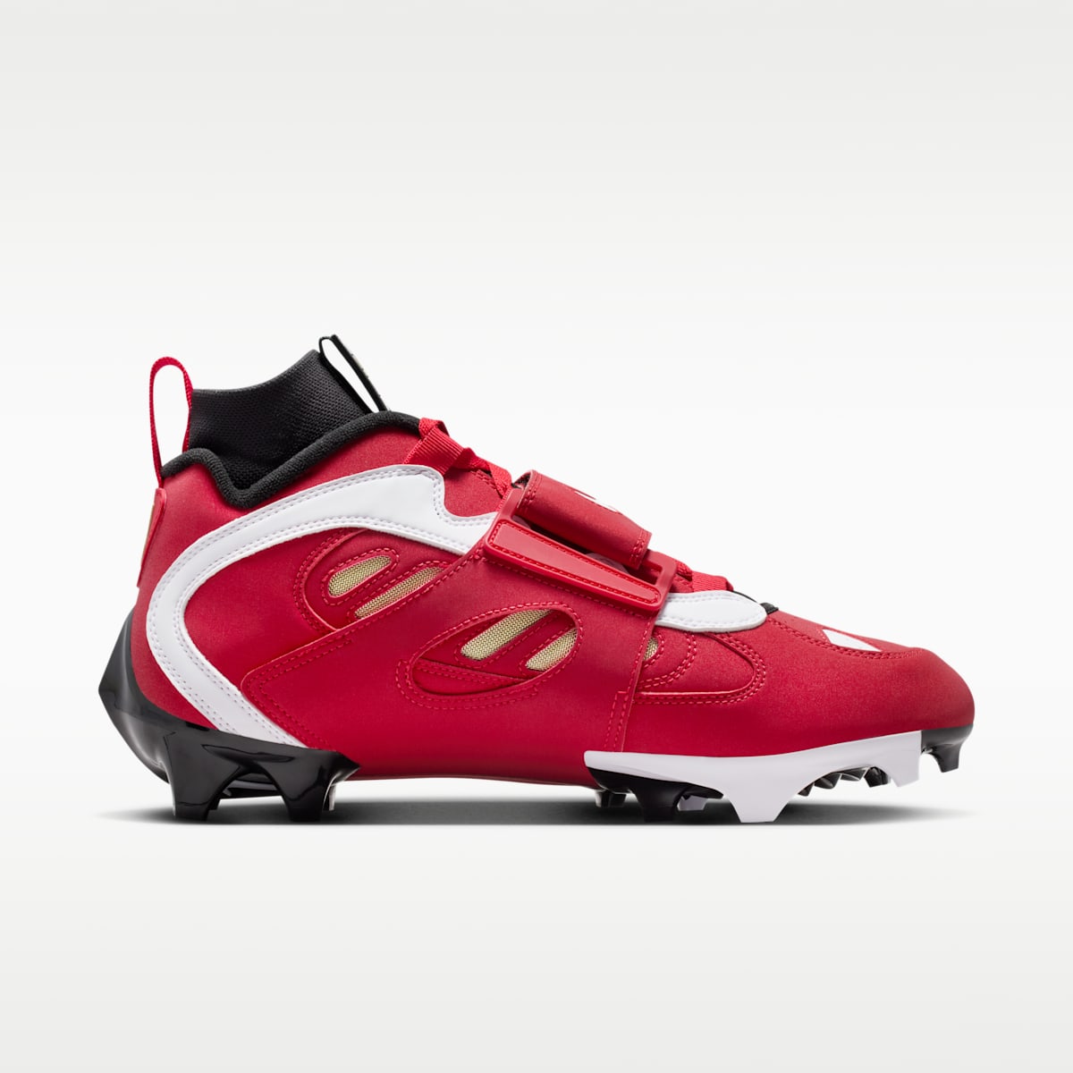 Nike Diamond Turf 2 Football Cleats - Black/Prime Red/White - Image 3