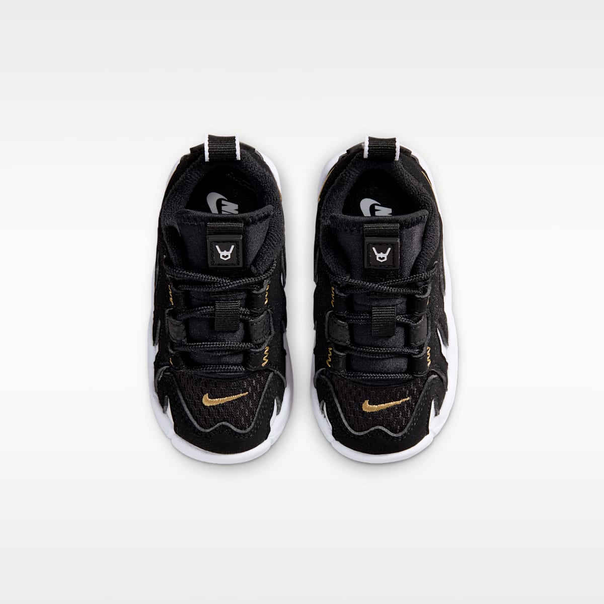 Nike DT Max '96 Low Baby/Toddler Shoes - Black/White/Metallic Gold - Image 4