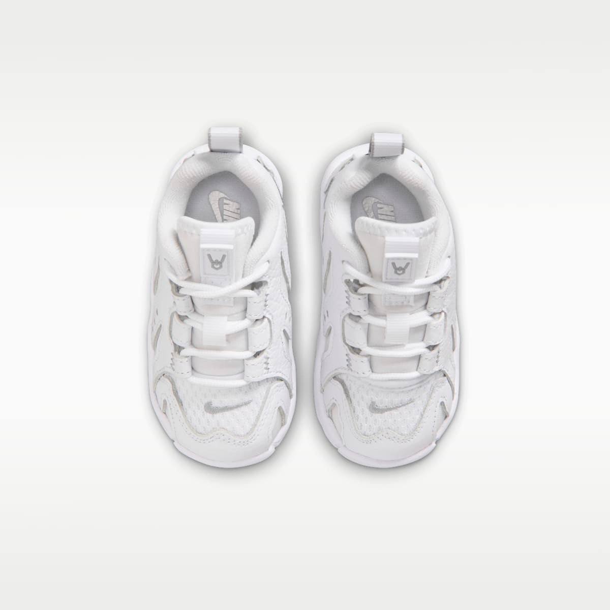 Nike DT Max '96 Low Baby/Toddler Shoes - White/White/Light Smoke Grey/Metallic Silver