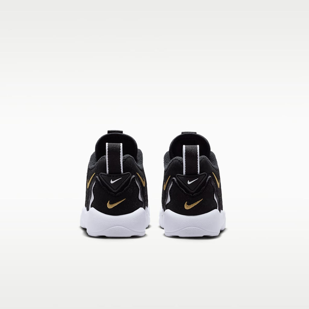 Nike DT Max '96 Low Baby/Toddler Shoes - Black/White/Metallic Gold - Image 6