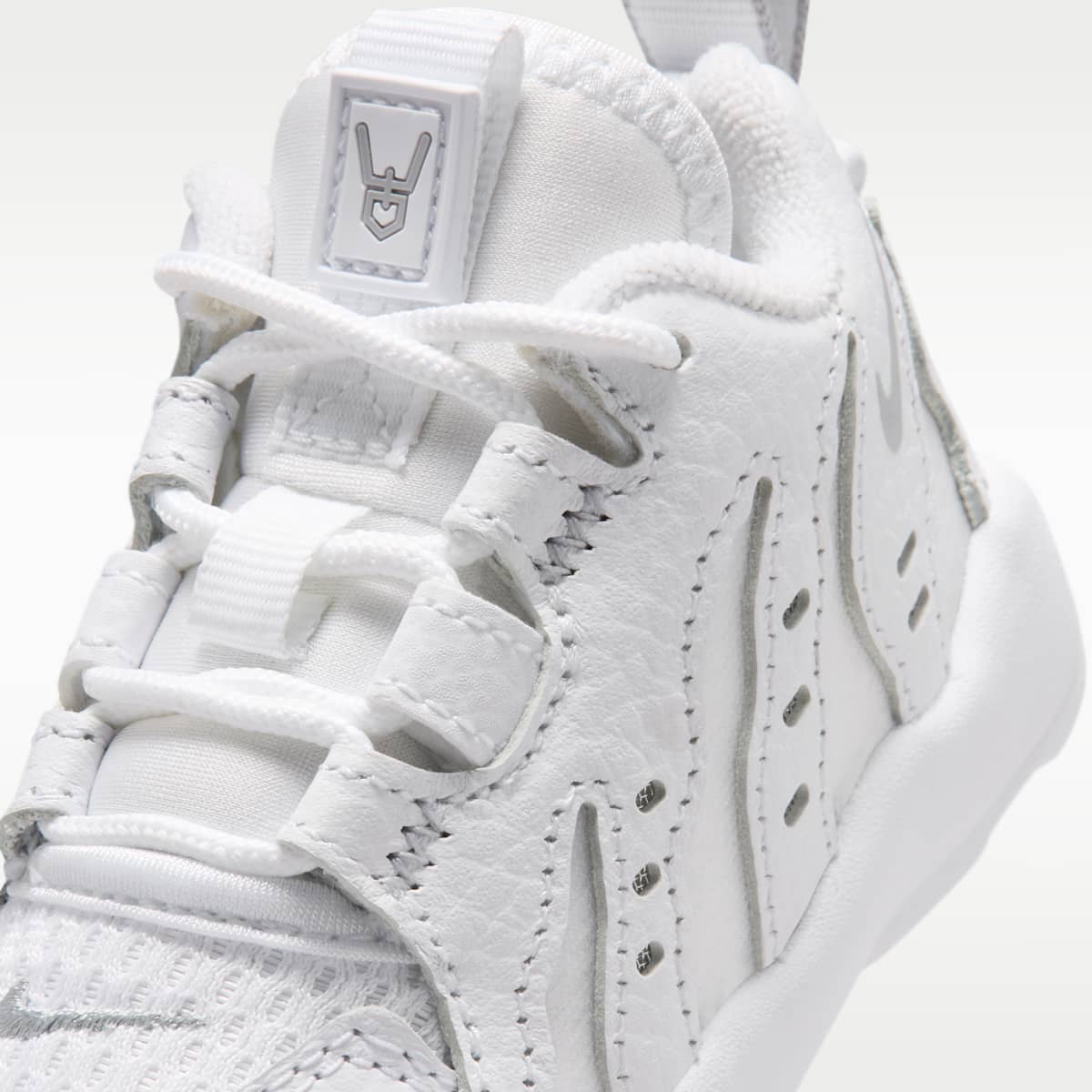 Nike DT Max '96 Low Baby/Toddler Shoes - White/White/Light Smoke Grey/Metallic Silver