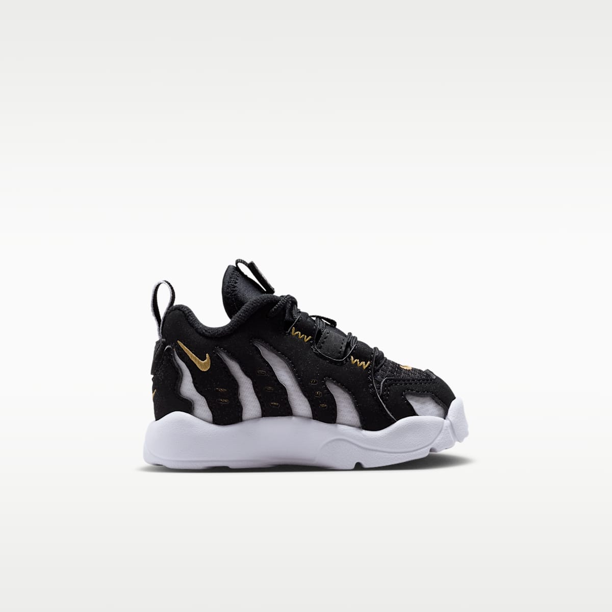 Nike DT Max '96 Low Baby/Toddler Shoes - Black/White/Metallic Gold - Image 3