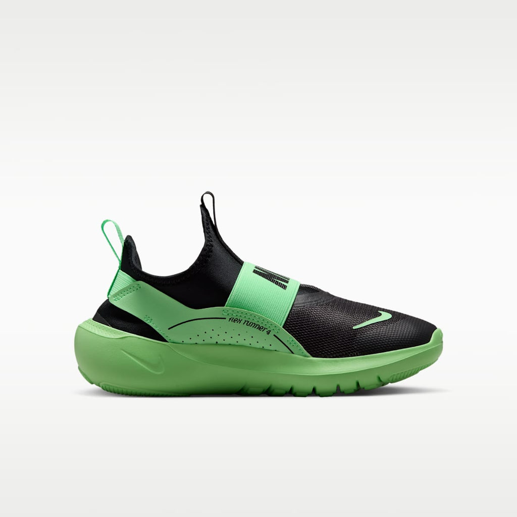 Nike Flex Runner 4 Big Kids' Running Shoes - Black/Illusion Green/Black