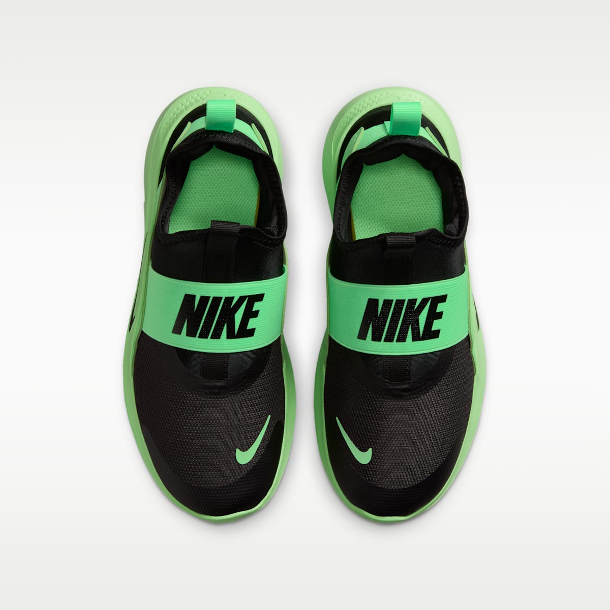 Nike Flex Runner 4 Big Kids' Running Shoes - Black/Illusion Green/Black