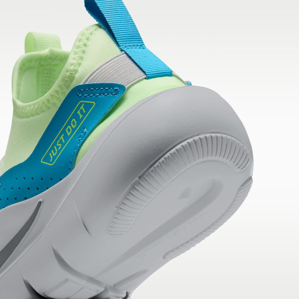 Nike Flex Runner 4 Big Kids' Running Shoes - Barely Volt/Light Current Blue/Photon Dust/Lemon Venom