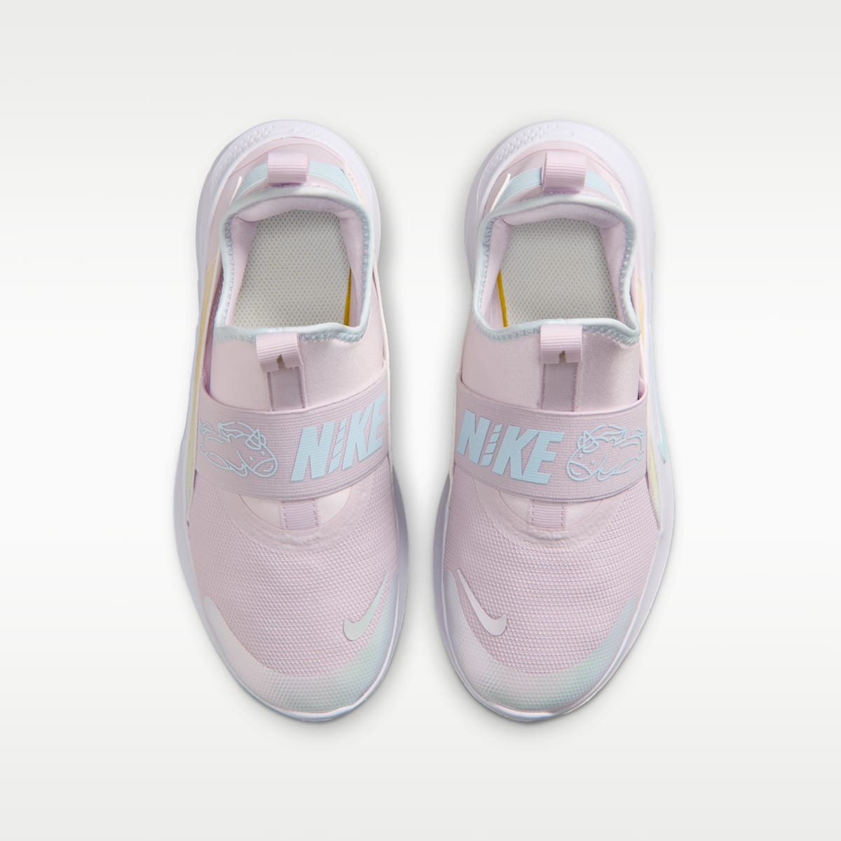 Nike Flex Runner 4 Big Kids' Running Shoes - Bleached Lilac/White/Glacier Blue