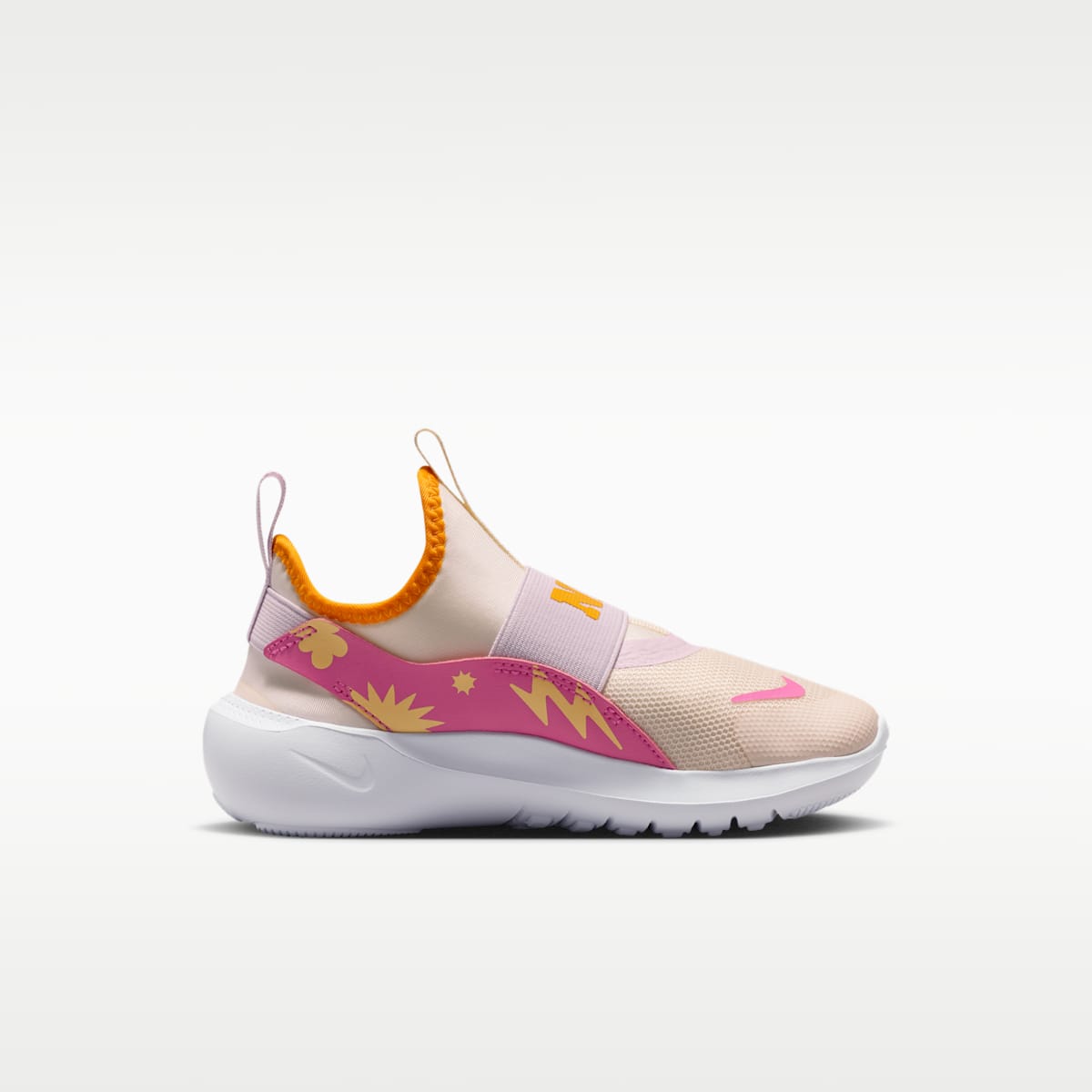 Nike Flex Runner 4 SE Little Kids' Shoes - Chalk/Sundial/Tangerine Tint/Desert Pink