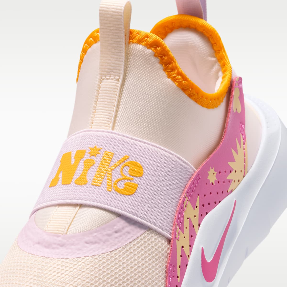 Nike Flex Runner 4 SE Little Kids' Shoes - Chalk/Sundial/Tangerine Tint/Desert Pink