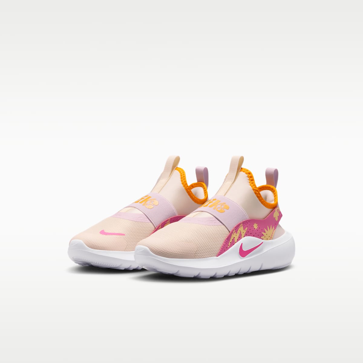 Nike Flex Runner 4 SE Little Kids' Shoes - Chalk/Sundial/Tangerine Tint/Desert Pink