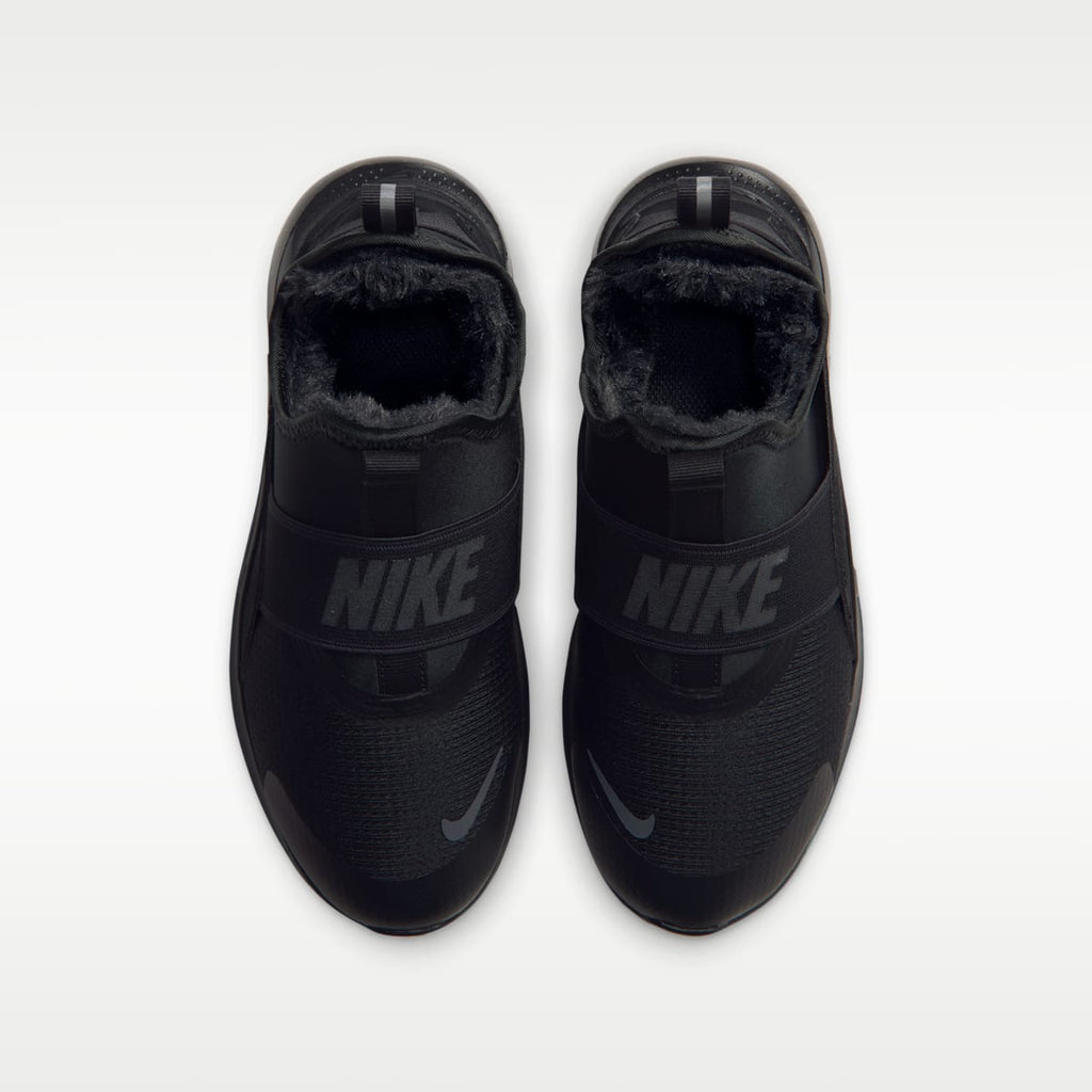 Nike Flex Runner Warm Big Kids' Running Shoes - Black/Black/Dark Smoke Grey
