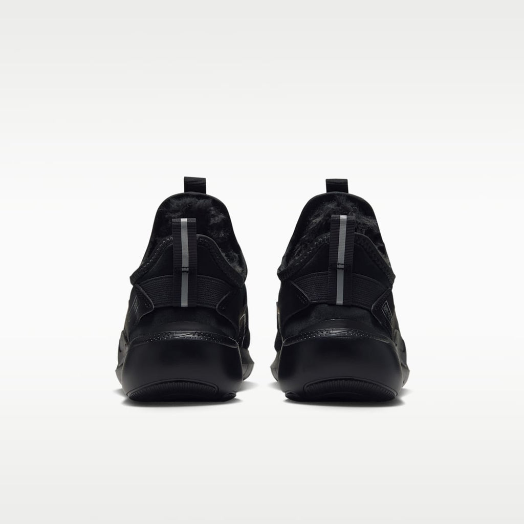Nike Flex Runner Warm Big Kids' Running Shoes - Black/Black/Dark Smoke Grey