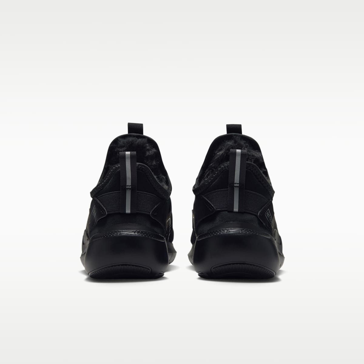 Nike Flex Runner Warm Big Kids' Running Shoes - Black/Black/Dark Smoke Grey