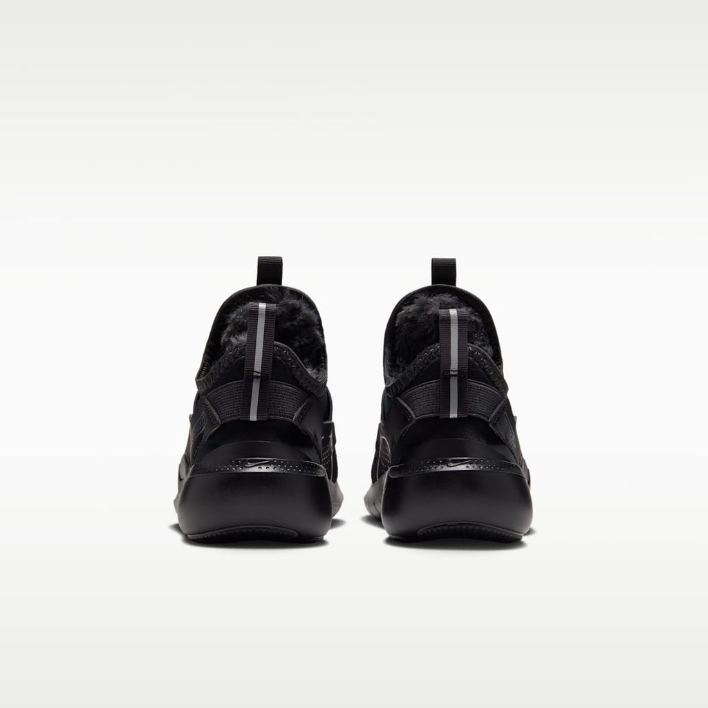 Nike Flex Runner Warm Little Kids' Shoes - Black/Black/Dark Smoke Grey