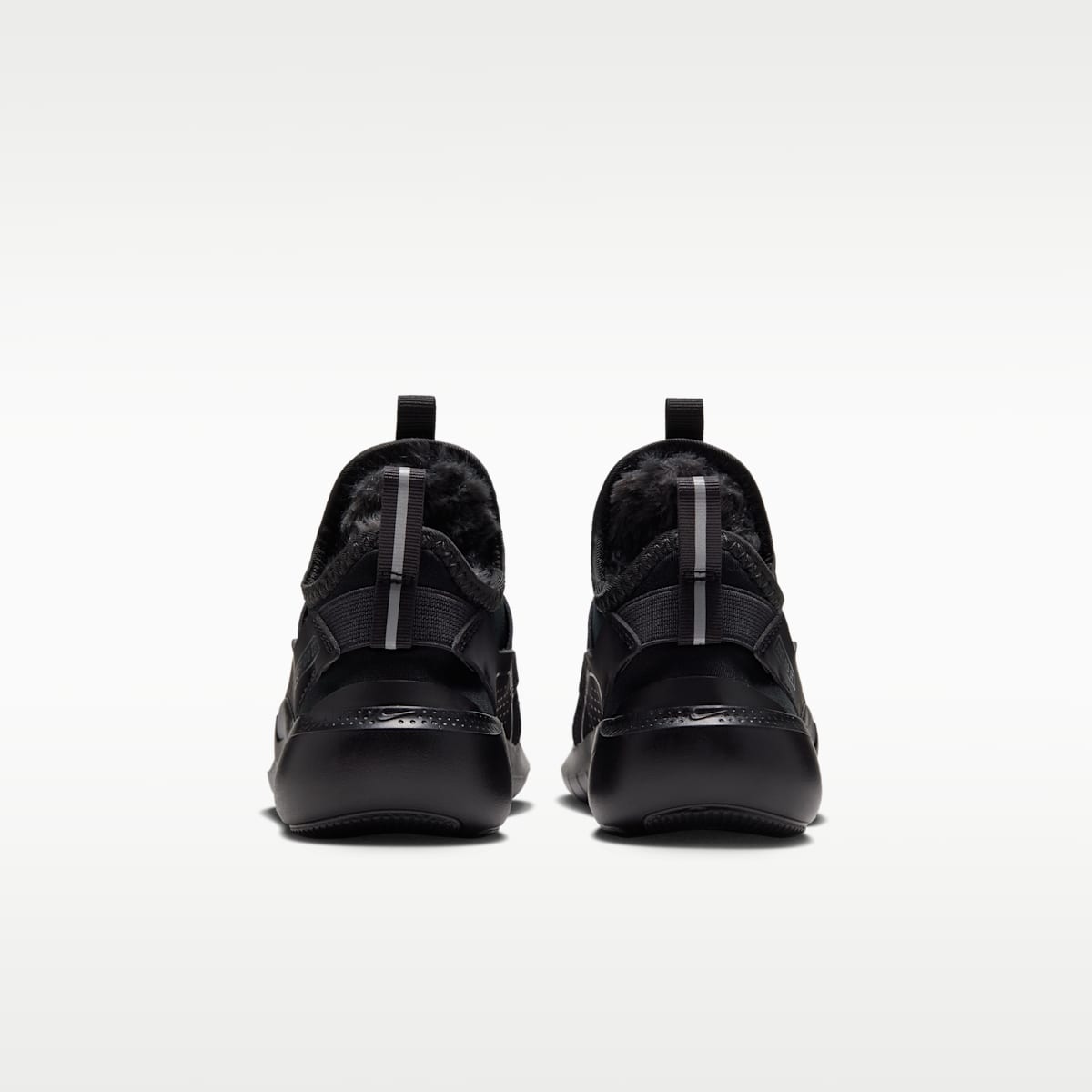 Nike Flex Runner Warm Little Kids' Shoes - Black/Black/Dark Smoke Grey