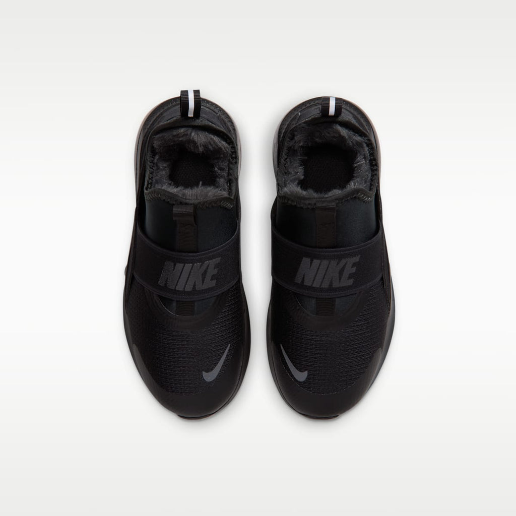 Nike Flex Runner Warm Little Kids' Shoes - Black/Black/Dark Smoke Grey