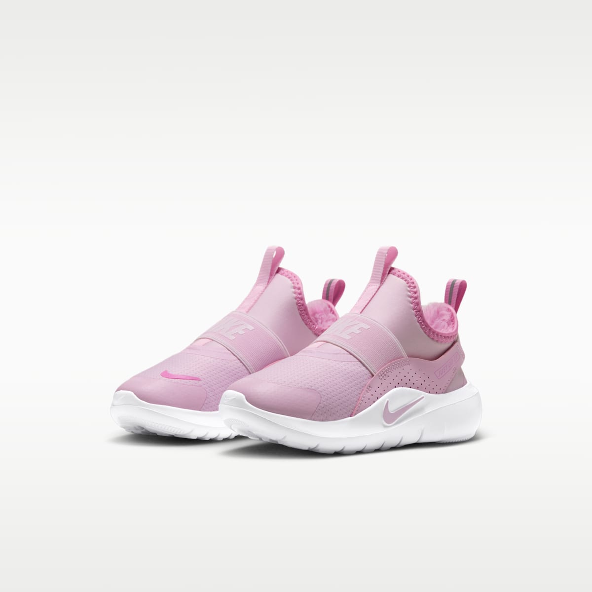 Nike Flex Runner Warm Little Kids' Shoes - Pink Foam/Pink Rise/Pure Platinum/Pink Foam