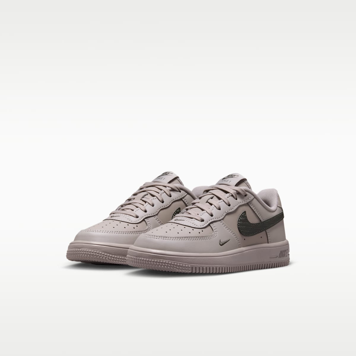 Force 1 Tech Essential Little Kids' Shoes - College Grey/Newsprint