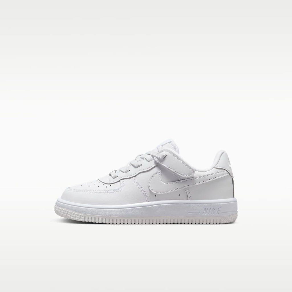 Nike Force 1 Low EasyOn Little Kids' Shoes - White/White/White