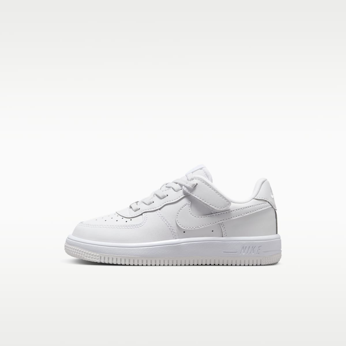 Nike Force 1 Low EasyOn Little Kids' Shoes - White/White/White