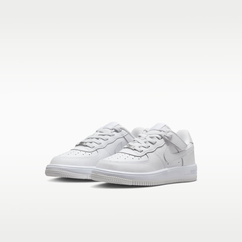Nike Force 1 Low EasyOn Little Kids' Shoes - White/White/White